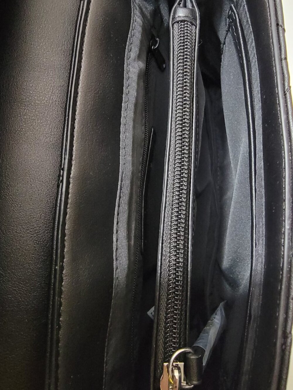 NWT Nine West Tirrana Black Quilted Chain Shoulder Bag Flap Crossbody Purse - Picture 10 of 12